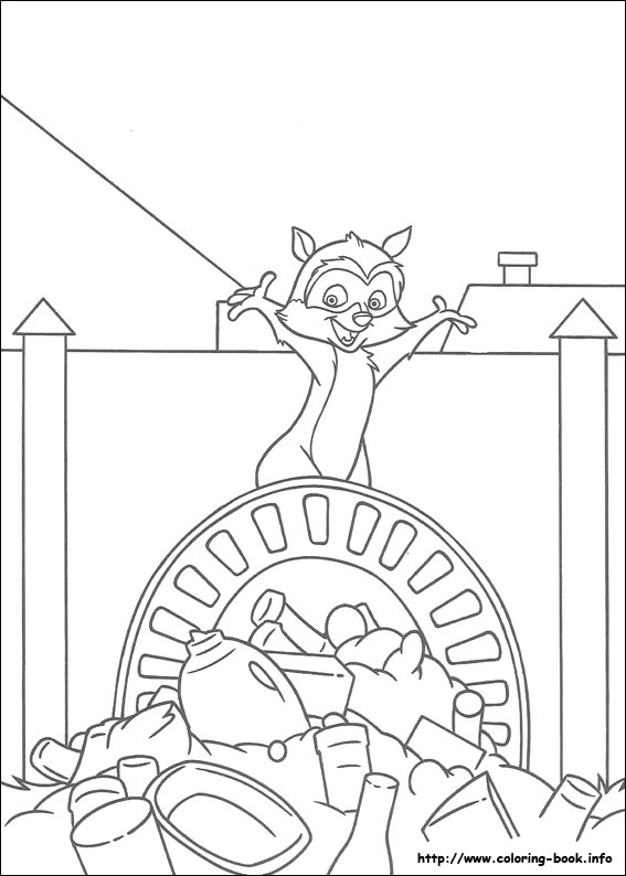 Over the hedge coloring picture